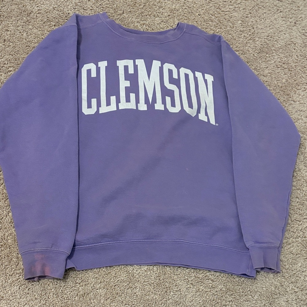 Clemson Purple Crewneck Sweatshirt